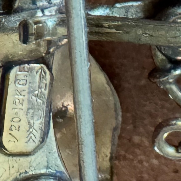 Vintage 1/20th 12k gold filled pin